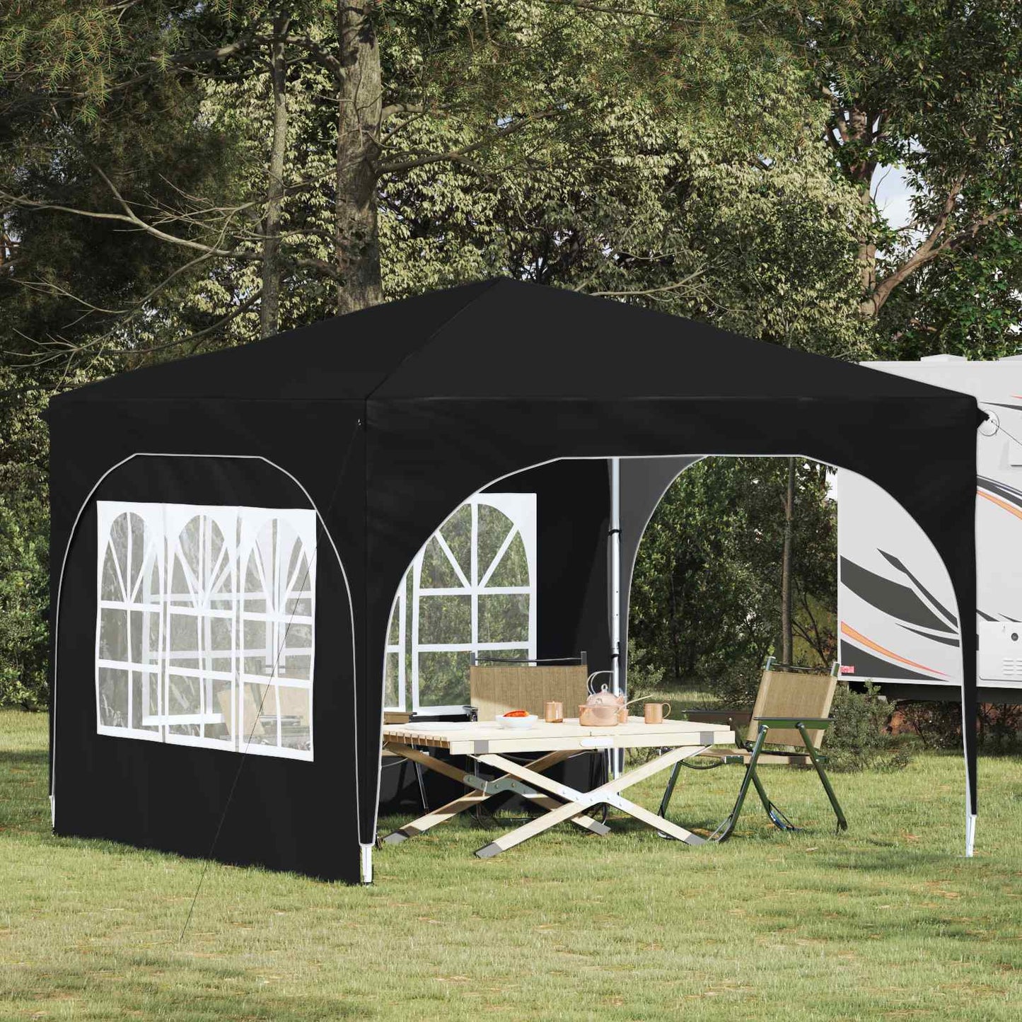 Pop-up Festtelt 290 x 290 x 245 cm Antracit