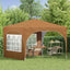 Pop-up Festtelt 290 x 290 x 245 cm Beige