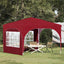 Pop-up Festtelt 290 x 290 x 245 cm Bordeaux