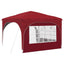 Pop-up Festtelt 290 x 290 x 245 cm Bordeaux
