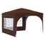 Pop-up Festtelt 290 x 290 x 245 cm Brun