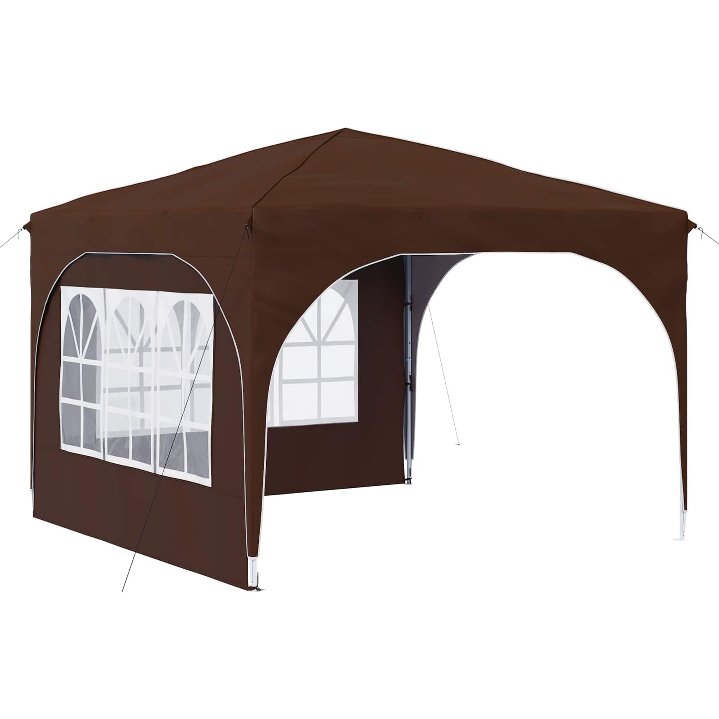 Pop-up Festtelt 290 x 290 x 245 cm Brun