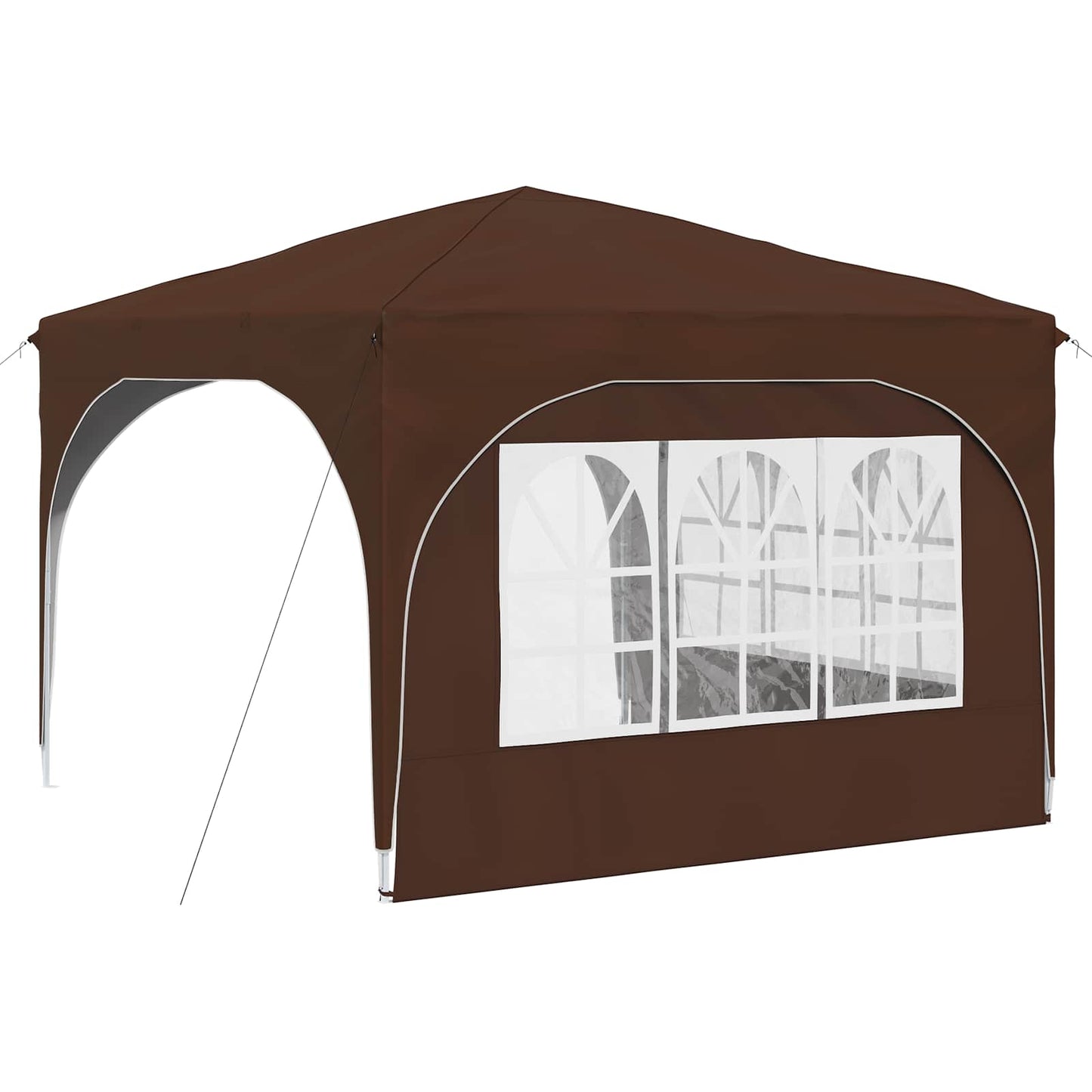 Pop-up Festtelt 290 x 290 x 245 cm Brun