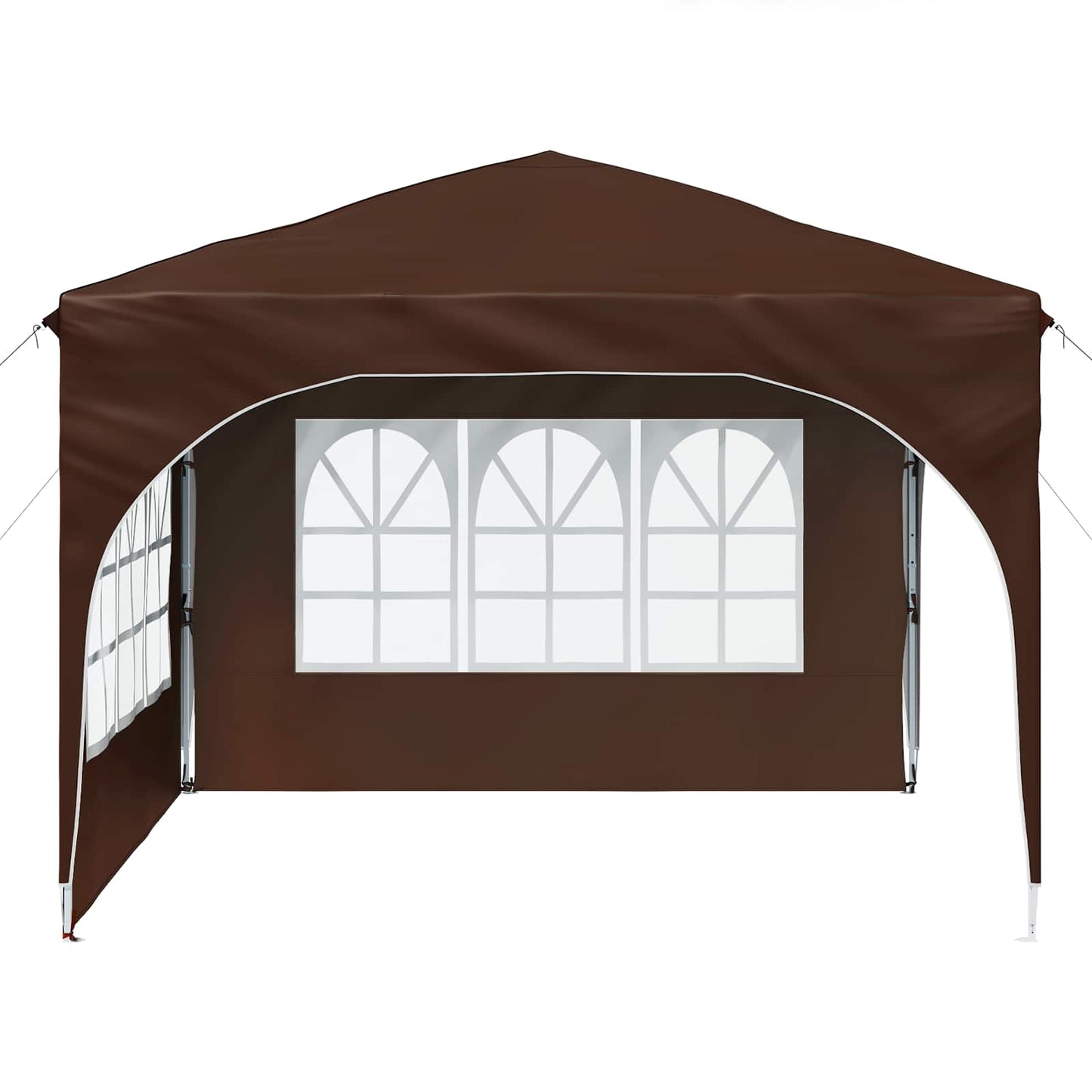 Pop-up Festtelt 290 x 290 x 245 cm Brun