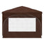 Pop-up Festtelt 290 x 290 x 245 cm Brun
