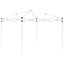 Pop-up Festtelt 290 x 290 x 245 cm Terrakotta