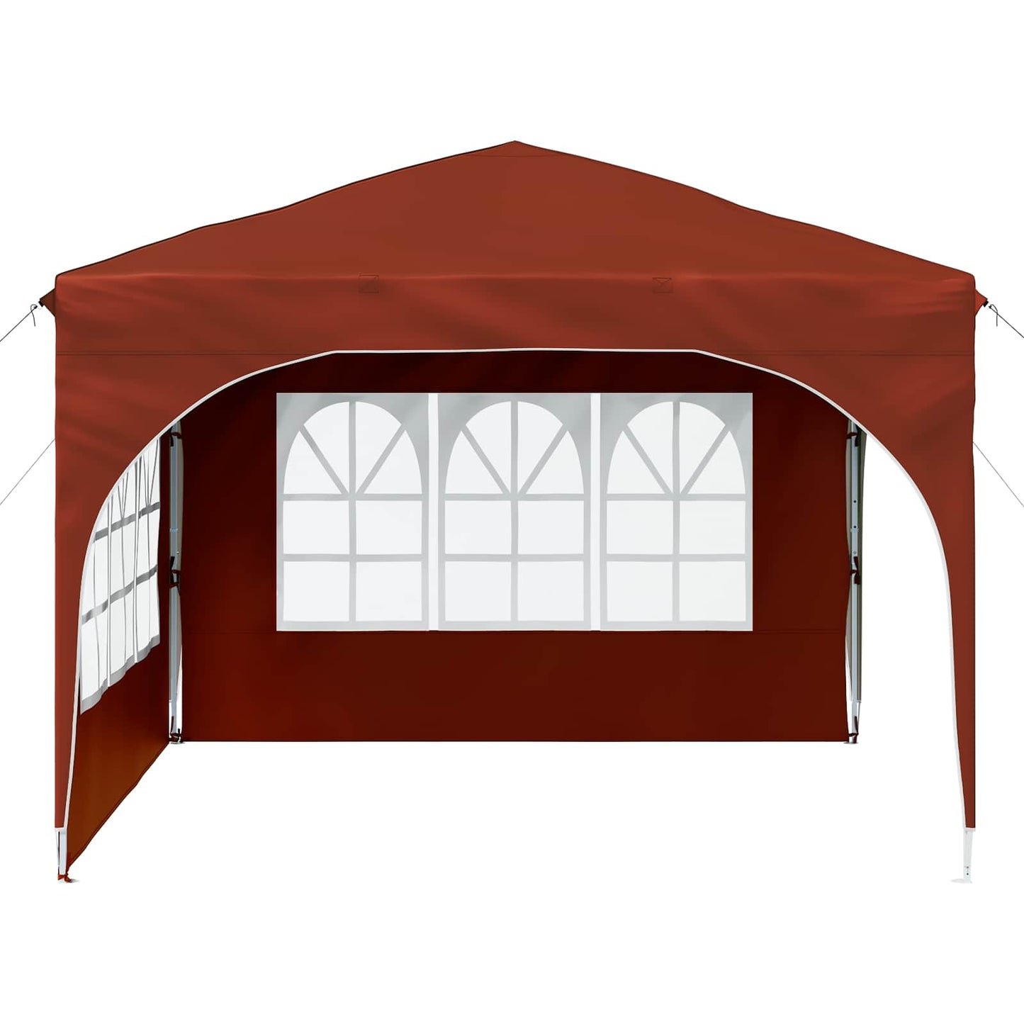 Pop-up Festtelt 290 x 290 x 245 cm Terrakotta