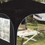 Pop-up Festtelt 290 x 290 x 245 cm Sort