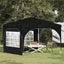 Pop-up Festtelt 290 x 290 x 245 cm Sort