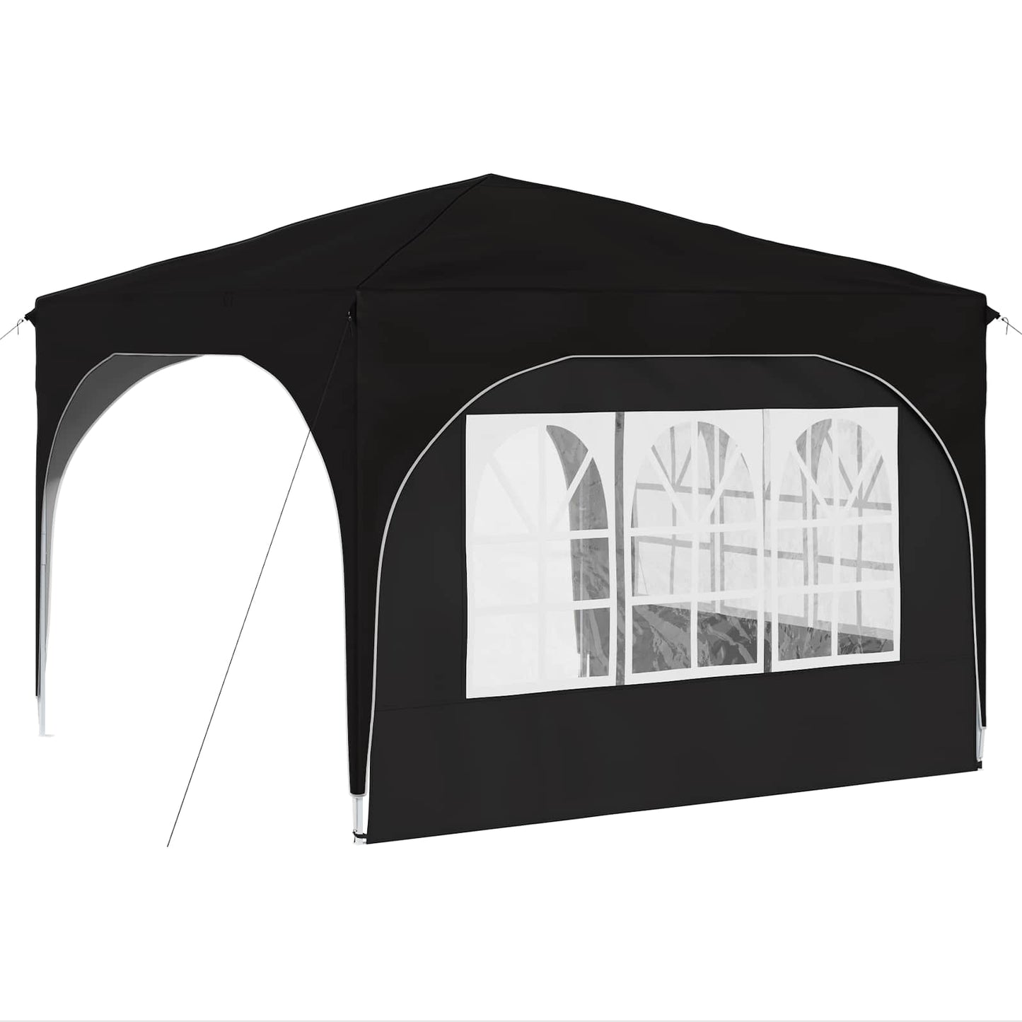 Pop-up Festtelt 290 x 290 x 245 cm Sort