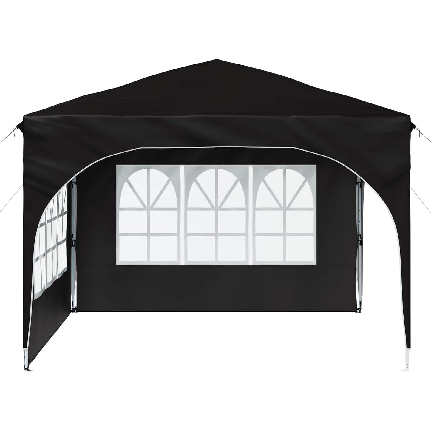 Pop-up Festtelt 290 x 290 x 245 cm Sort