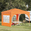 Pop-up Festtelt 290 x 290 x 245 cm Orange