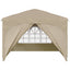 Pop-up Festtelt 290 x 290 x 245 cm Cremefarvet