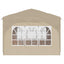Pop-up Festtelt 290 x 290 x 245 cm Cremefarvet