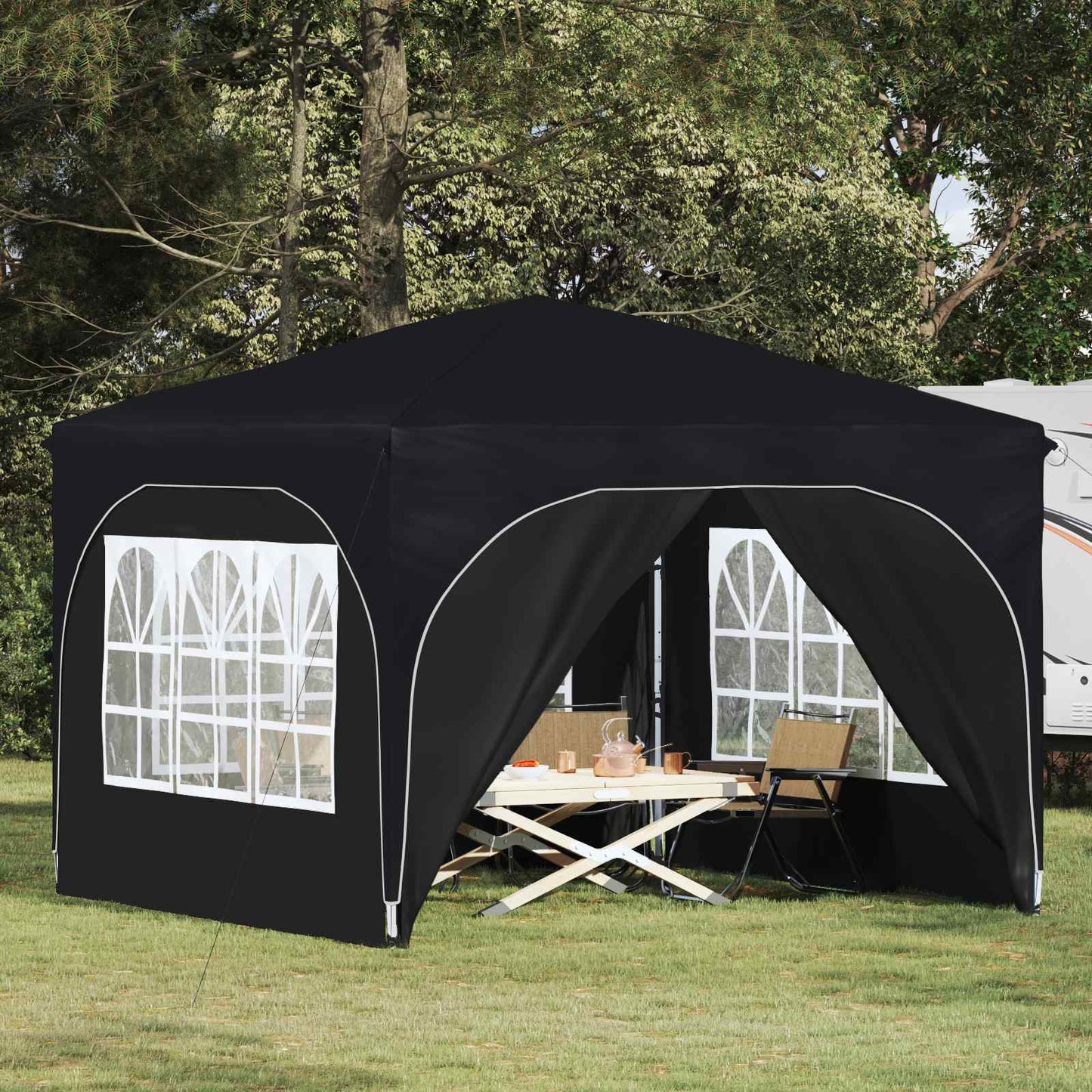 Pop-up Festtelt 290 x 290 x 245 cm Antracit
