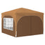 Pop-up Festtelt 290 x 290 x 245 cm Beige