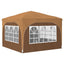 Pop-up Festtelt 290 x 290 x 245 cm Beige