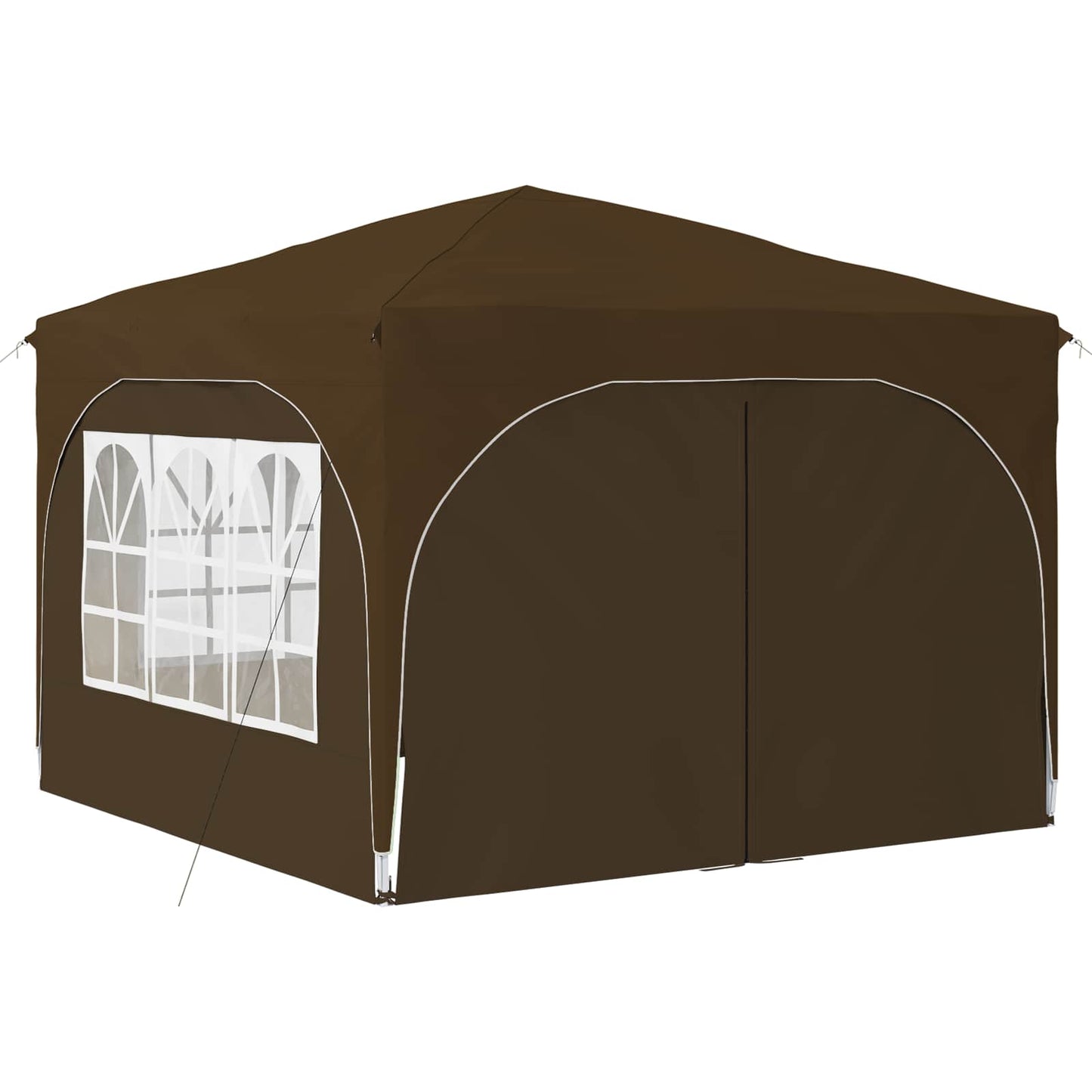 Pop-up Festtelt 290 x 290 x 245 cm Gråbrun