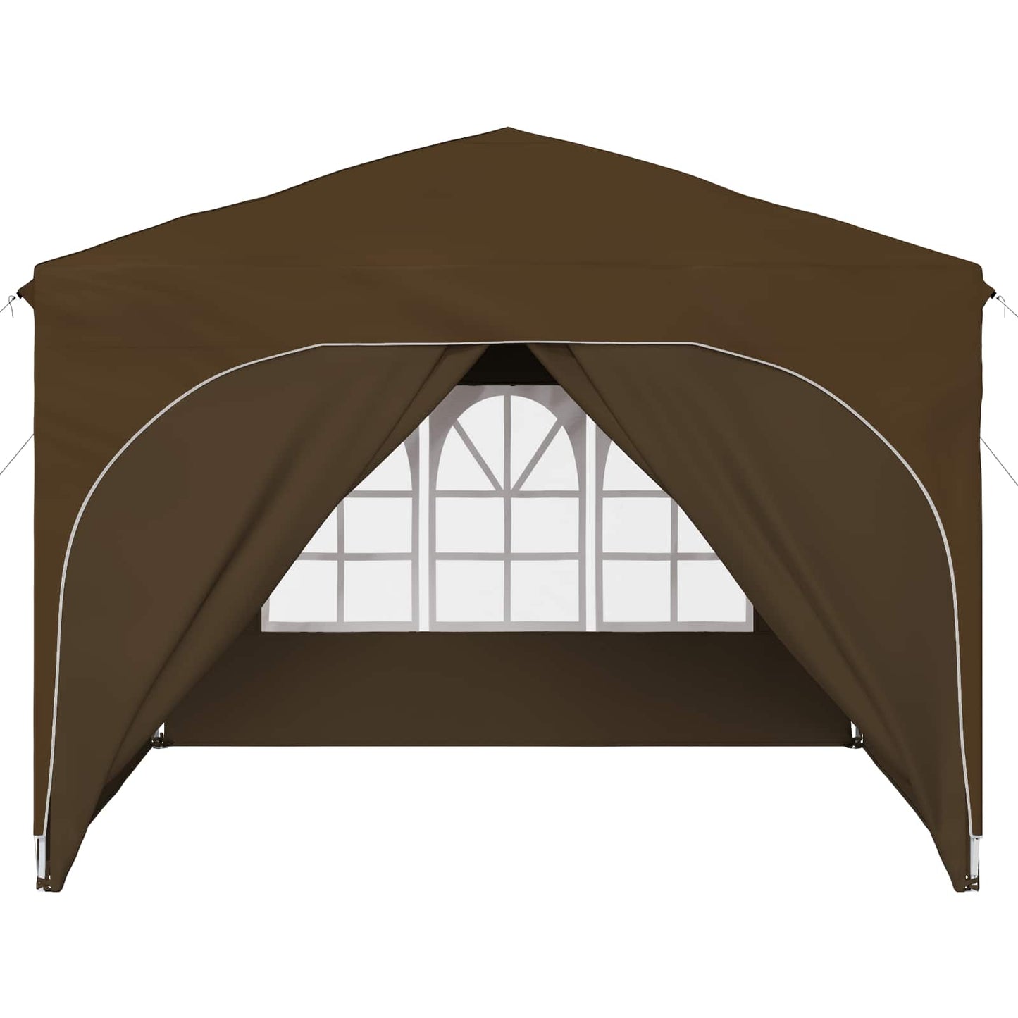 Pop-up Festtelt 290 x 290 x 245 cm Gråbrun