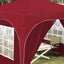 Pop-up Festtelt 290 x 290 x 245 cm Bordeaux