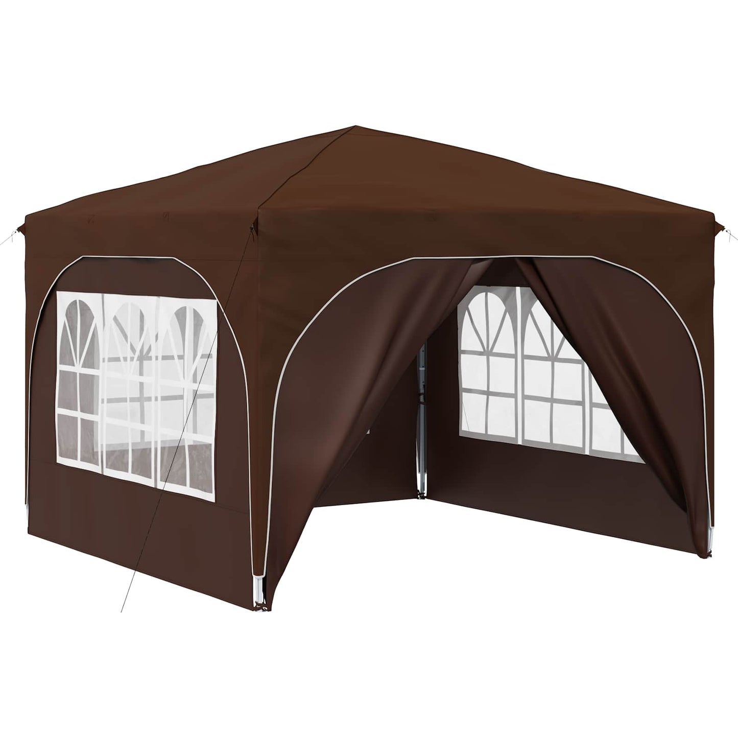 Pop-up Festtelt 290 x 290 x 245 cm Brun