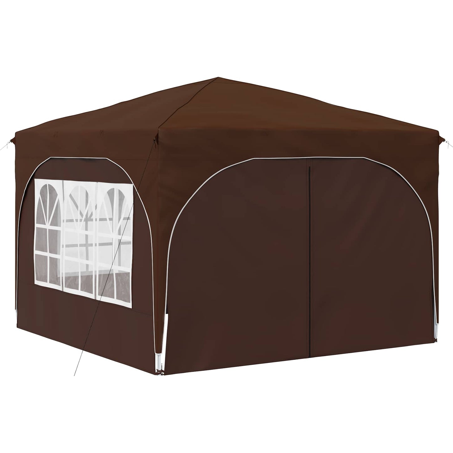 Pop-up Festtelt 290 x 290 x 245 cm Brun