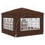 Pop-up Festtelt 290 x 290 x 245 cm Brun