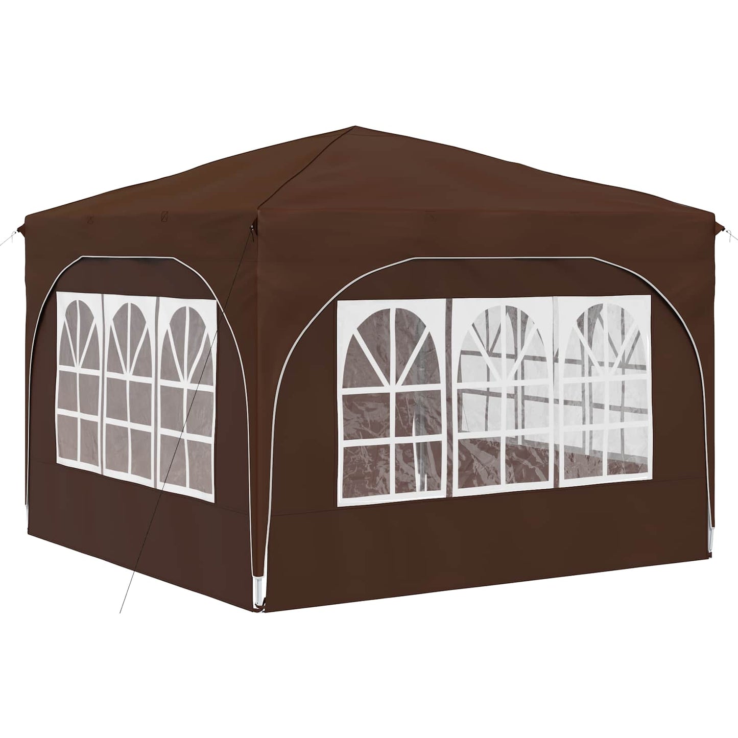 Pop-up Festtelt 290 x 290 x 245 cm Brun