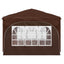 Pop-up Festtelt 290 x 290 x 245 cm Brun