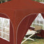 Pop-up Festtelt 290 x 290 x 245 cm Terrakotta