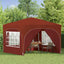 Pop-up Festtelt 290 x 290 x 245 cm Terrakotta