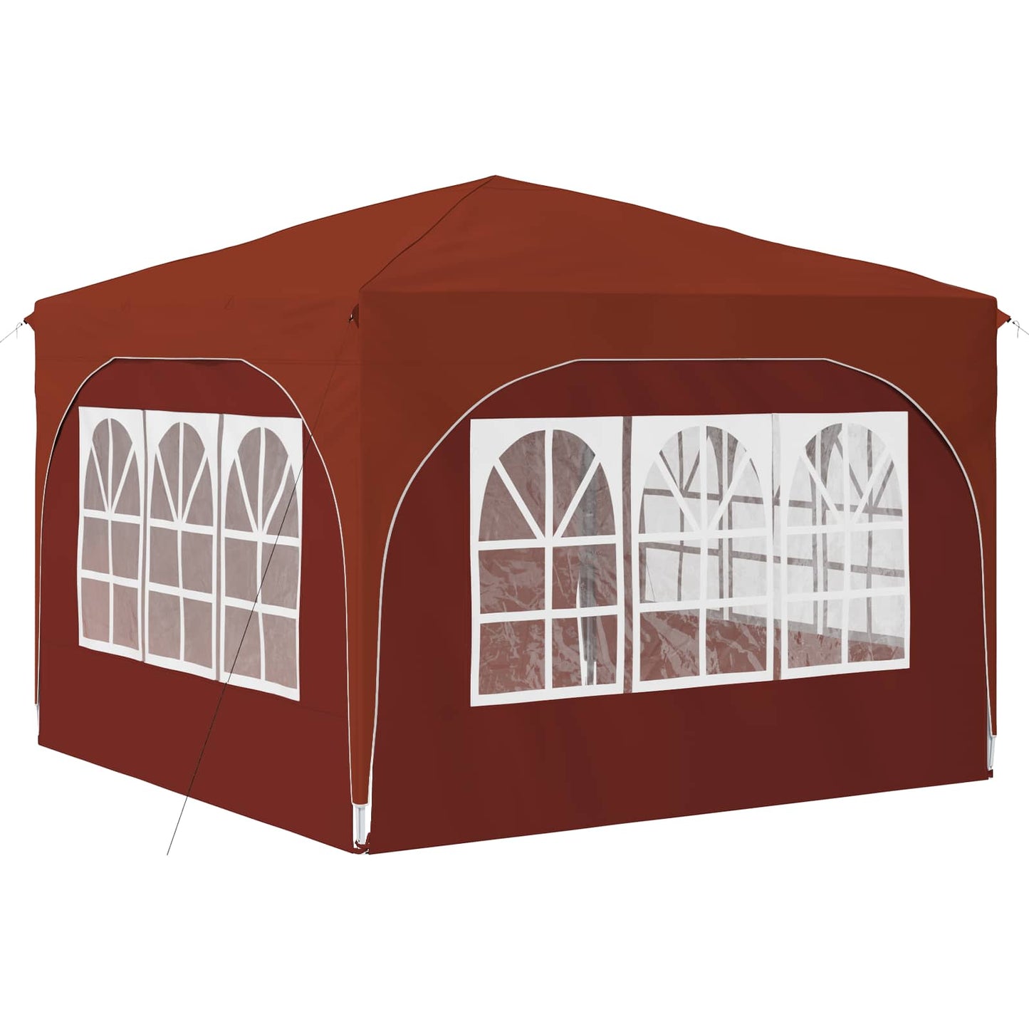 Pop-up Festtelt 290 x 290 x 245 cm Terrakotta