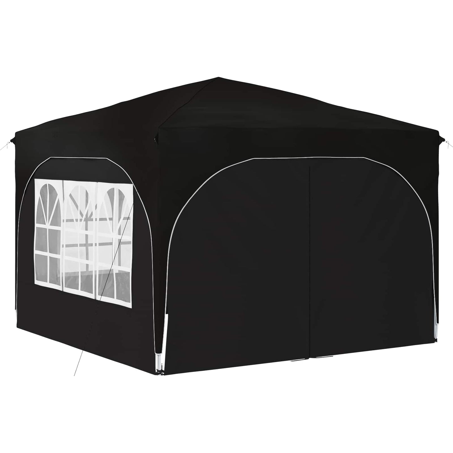 Pop-up Festtelt 290 x 290 x 245 cm Sort