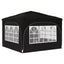 Pop-up Festtelt 290 x 290 x 245 cm Sort