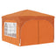 Pop-up Festtelt 290 x 290 x 245 cm Orange