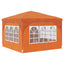 Pop-up Festtelt 290 x 290 x 245 cm Orange