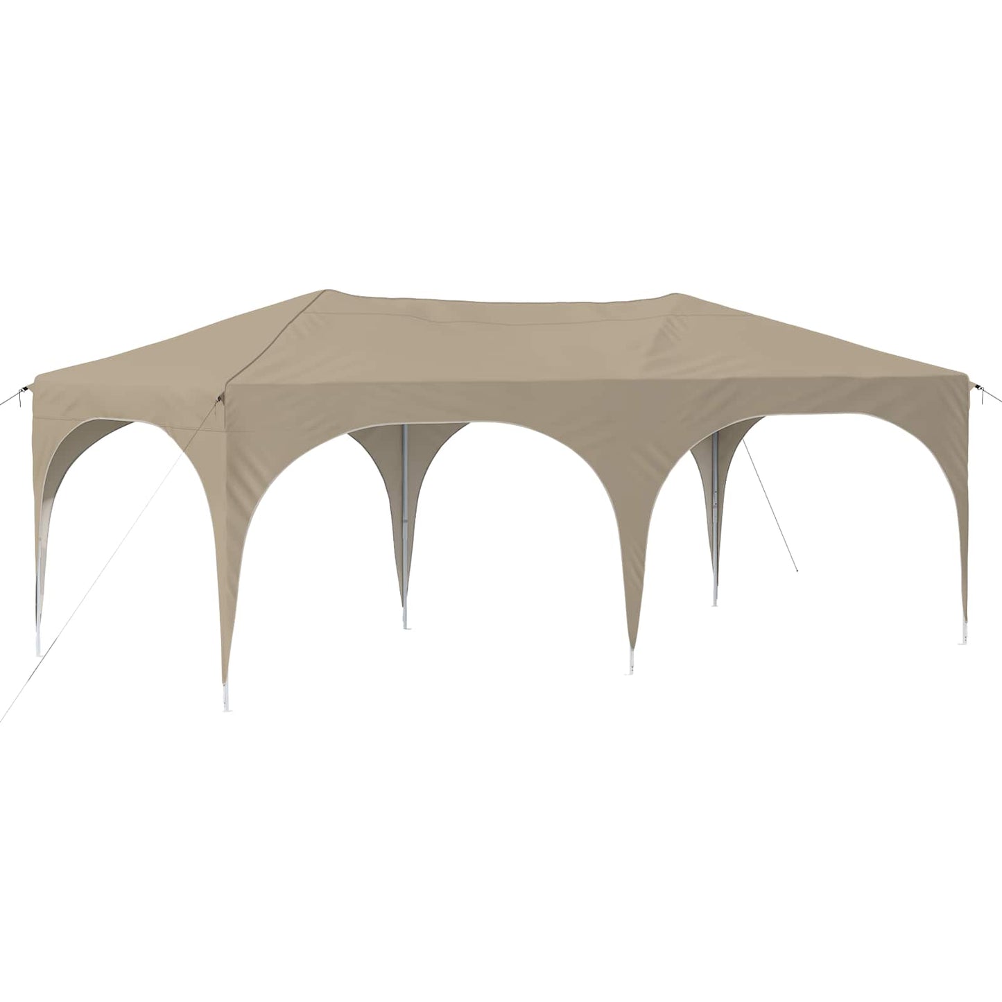 Pop-up Festtelt 575 x 288 x 245 cm Cremefarvet Oxford stof