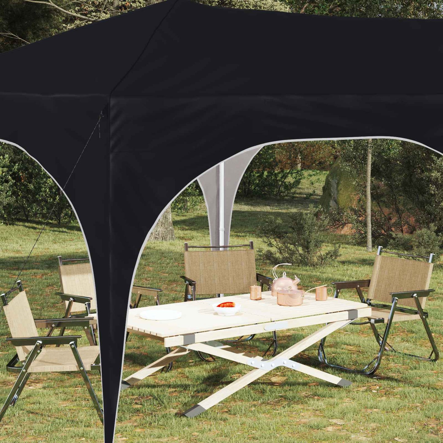 Pop-up Festtelt 575 x 288 x 245 cm Antracit Oxford stof