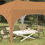 Pop-up Festtelt 575 x 288 x 245 cm Beige Oxford stof