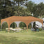 Pop-up Festtelt 575 x 288 x 245 cm Beige Oxford stof