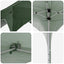 Pop-up Festtelt 575 x 288 x 245 cm Grøn Oxford stof