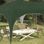 Pop-up Festtelt 575 x 288 x 245 cm Grøn Oxford stof