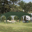 Pop-up Festtelt 575 x 288 x 245 cm Grøn Oxford stof