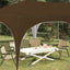 Pop-up Festtelt 575 x 288 x 245 cm Gråbrun Oxford stof