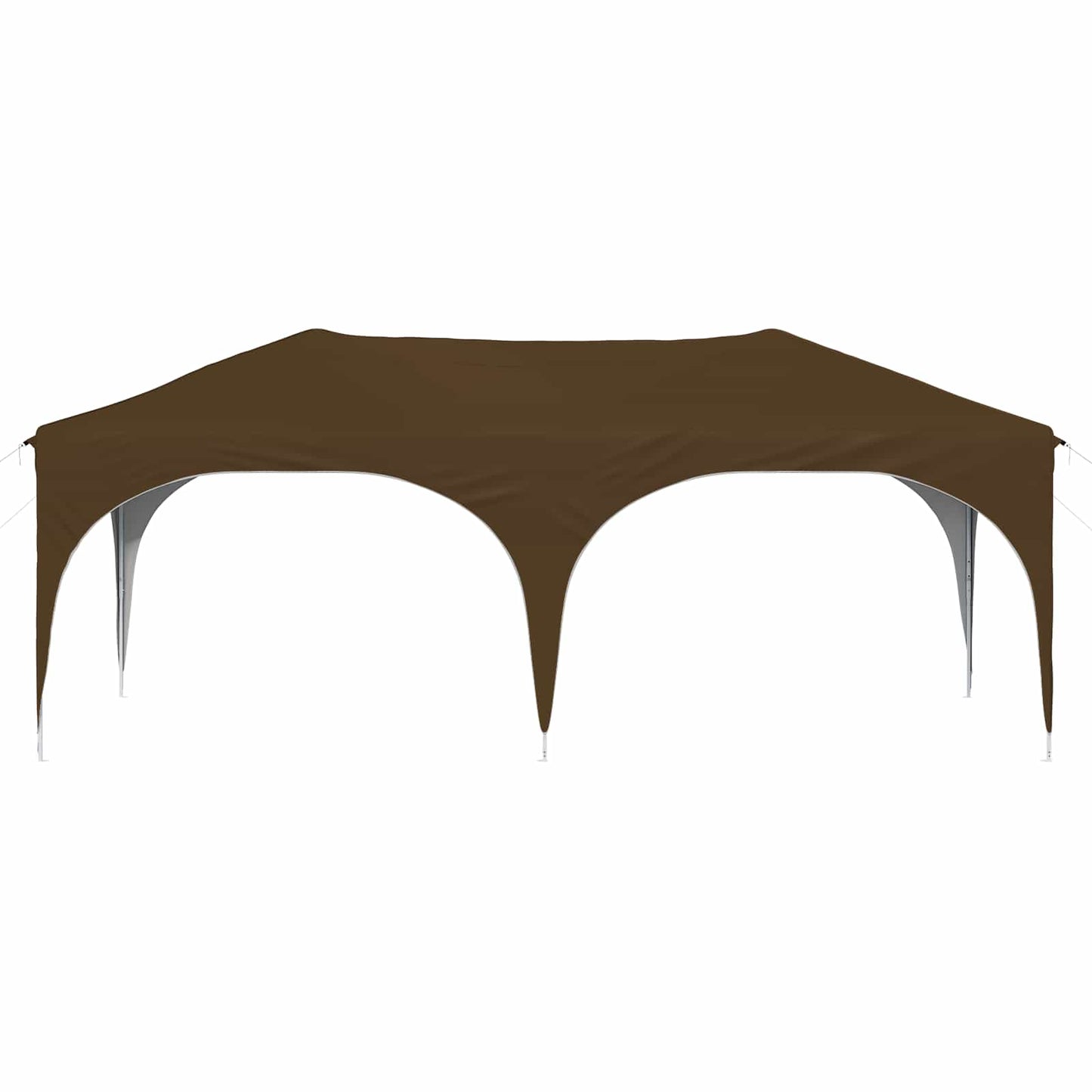 Pop-up Festtelt 575 x 288 x 245 cm Gråbrun Oxford stof
