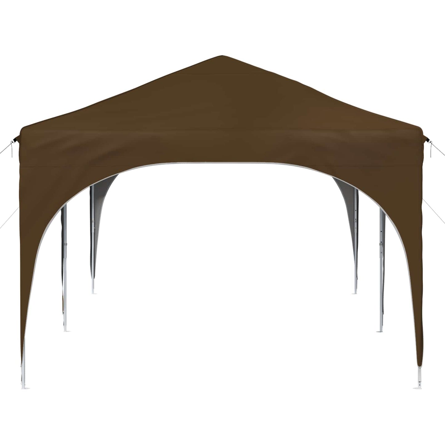 Pop-up Festtelt 575 x 288 x 245 cm Gråbrun Oxford stof