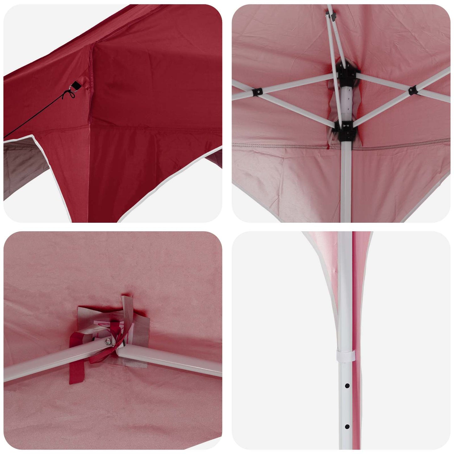 Pop-up Festtelt 575 x 288 x 245 cm Bordeaux Oxford stof