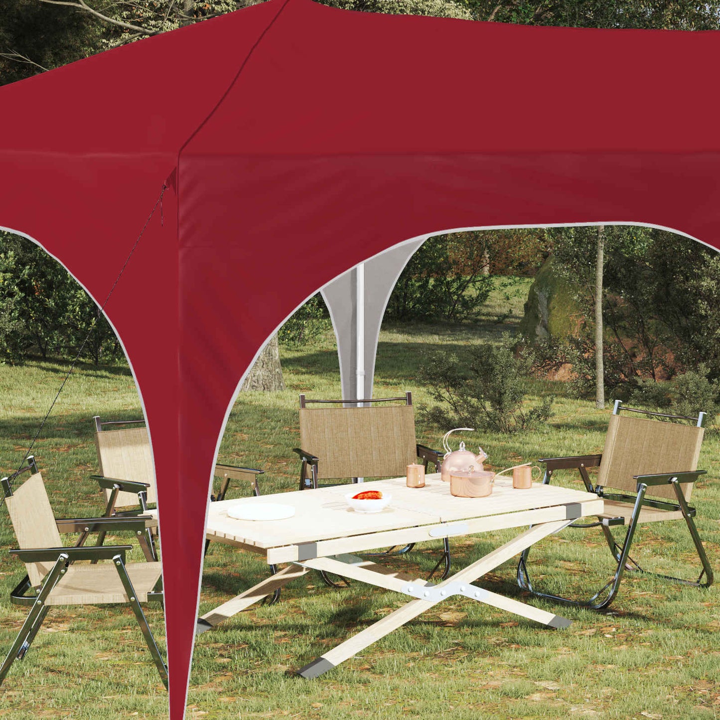 Pop-up Festtelt 575 x 288 x 245 cm Bordeaux Oxford stof