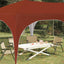 Pop-up Festtelt 575 x 288 x 245 cm Terrakotta Oxford stof