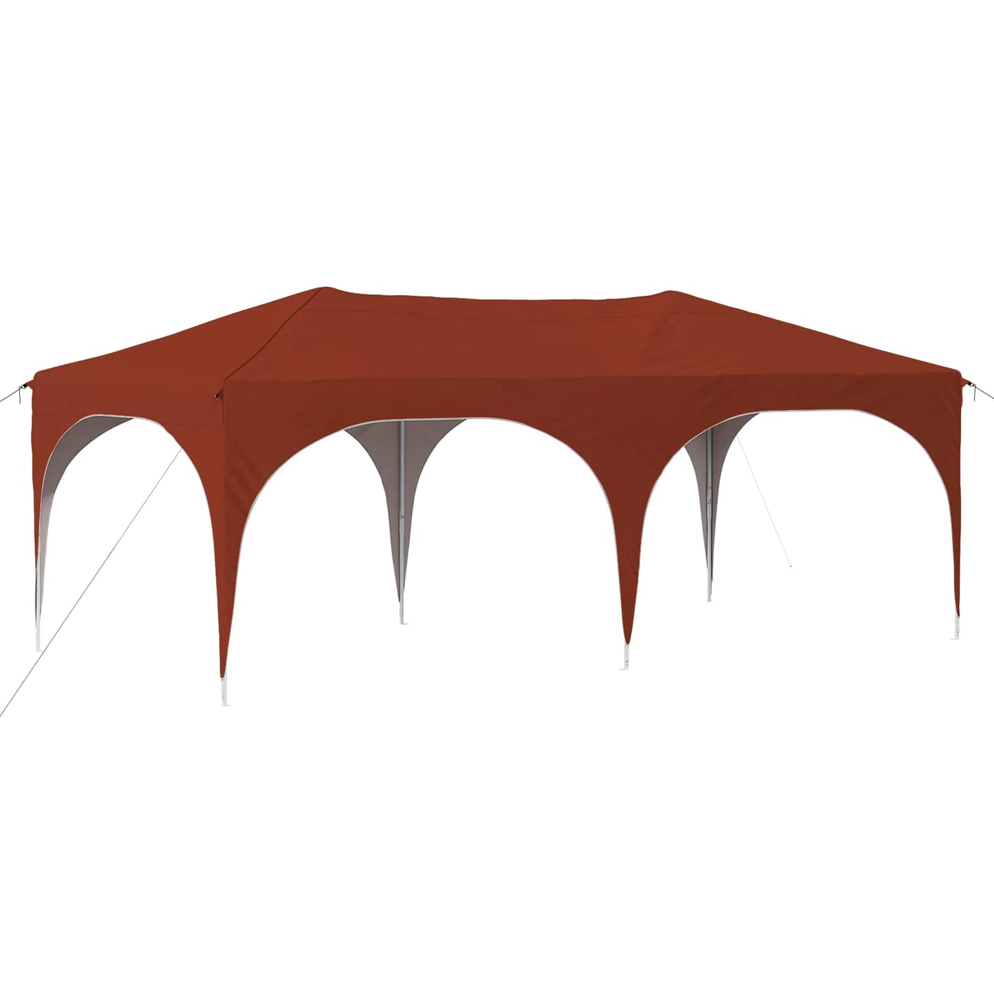 Pop-up Festtelt 575 x 288 x 245 cm Terrakotta Oxford stof